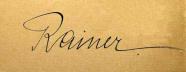 Unterschriftsformen von Rainer Maria Rilke